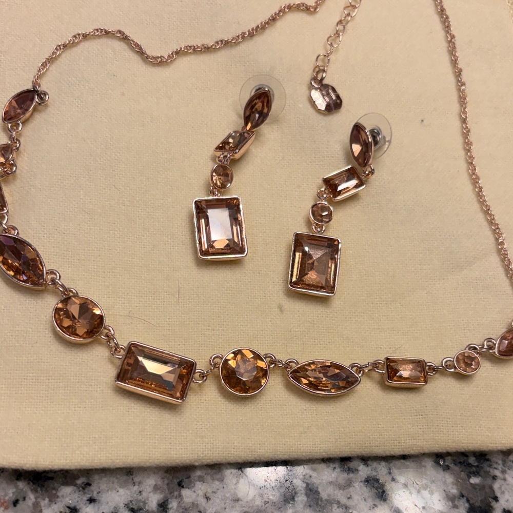 Gorgeous set of earrings and necklace